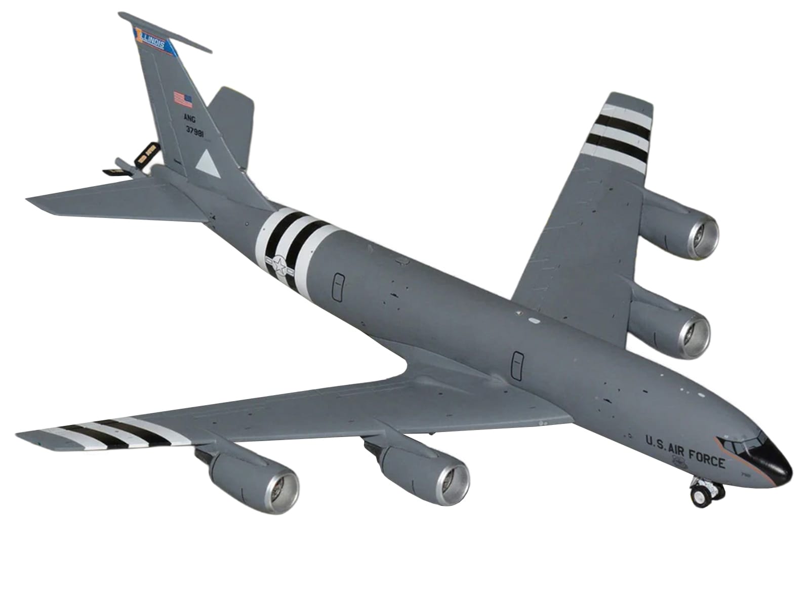 Boeing KC-135R Stratotanker Tanker Aircraft "Illinois Air National Guard" (63-7981) United States Air Force "Gemini 200" Series 1/200 Diecast Model by GeminiJets - Image 2