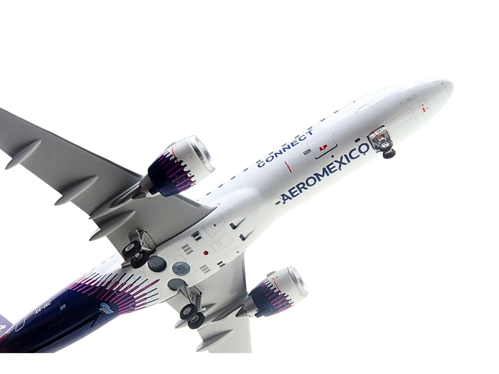 Embraer ERJ-190 Commercial Aircraft "Aeromexico Connect" (XA-IAC) White with Blue Tail "Gemini 200" Series 1/200 Diecast Model Airplane by GeminiJets - Image 2