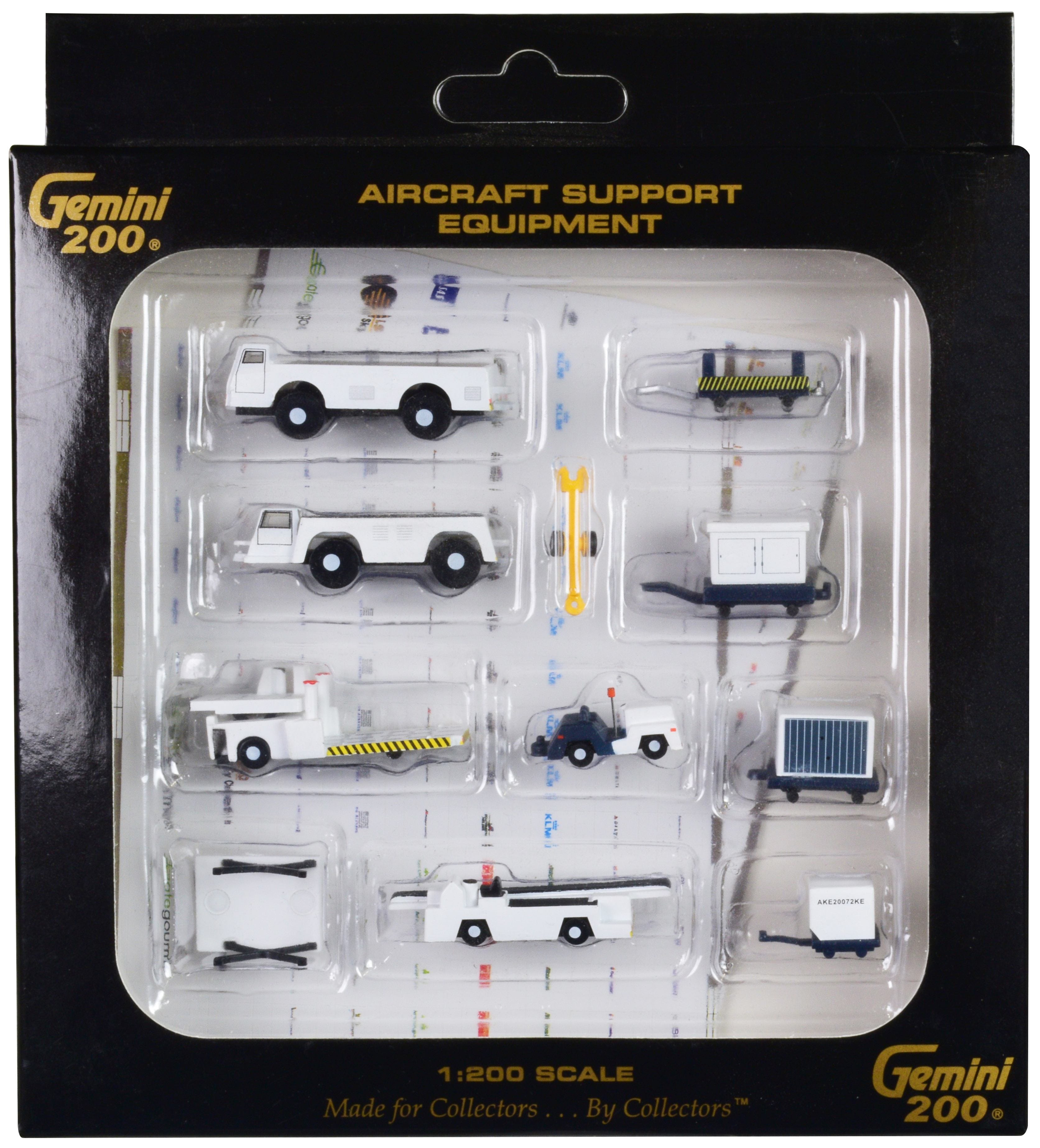 Airport Support Equipment Set of 10 pieces "Gemini 200" Series Diecast Models by GeminiJets - Image 2