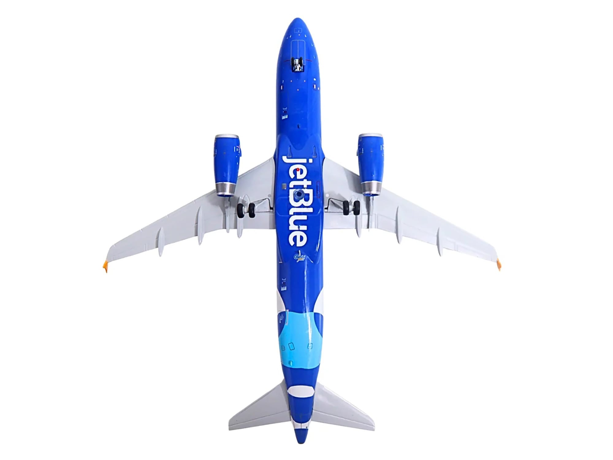 Airbus A320 Commercial Aircraft "JetBlue Airways - Forever Blue" (N547JB) Blue with Graphics "Gemini 200" Series 1/200 Diecast Model Airplane by GeminiJets - Image 5