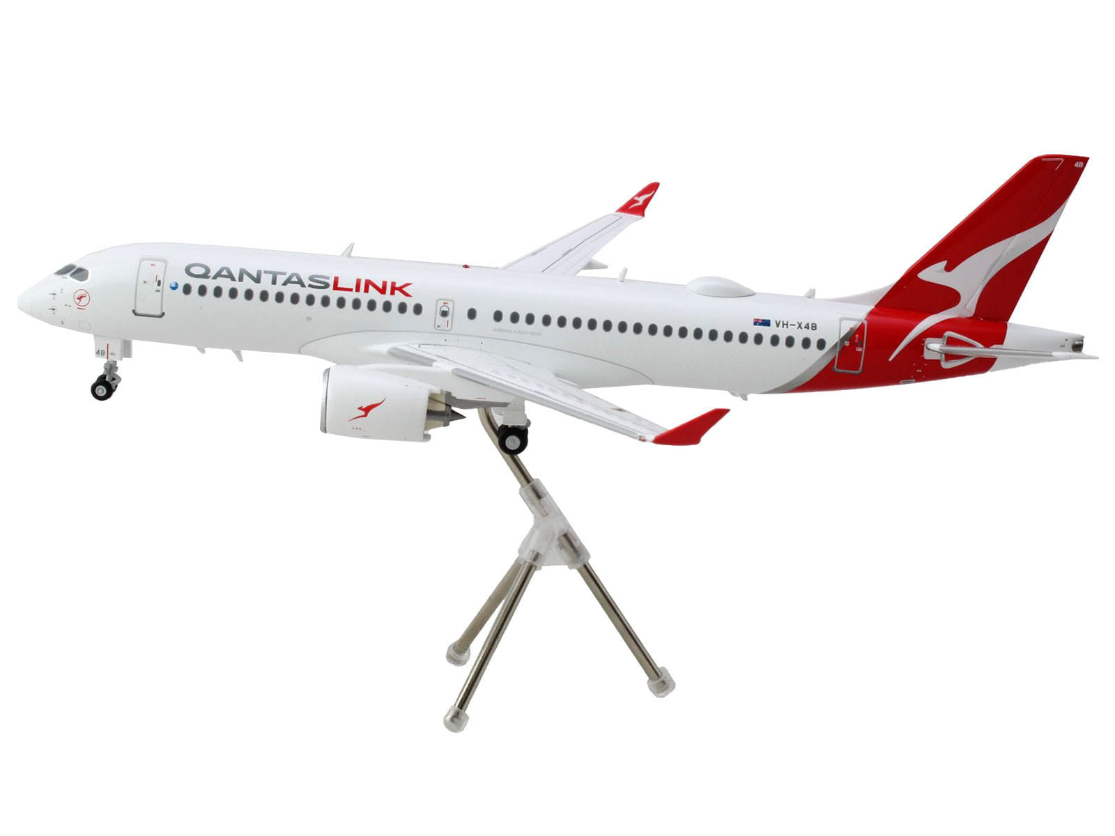 Airbus A220-300 Commercial Aircraft "QantasLink - Qantas Airways" (VH-4XB) White with Red Tail "Gemini 200" Series 1/200 Diecast Model Airplane by GeminiJets - Image 2
