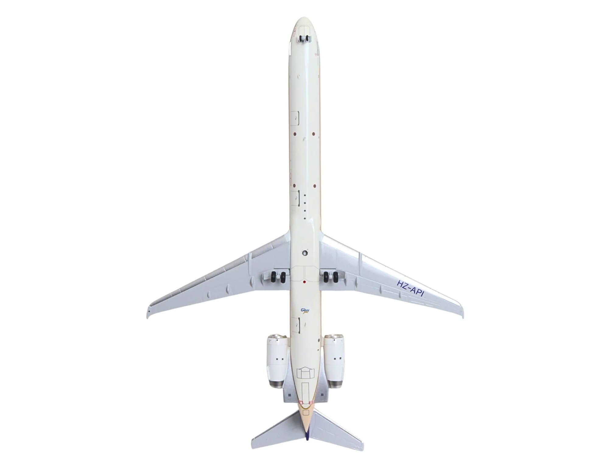 McDonnell Douglas MD-90 Commercial Aircraft "Saudia Airlines" (HZ-API) Beige with Blue Tail "Gemini 200" Series 1/200 Diecast Model by GeminiJets - Image 5