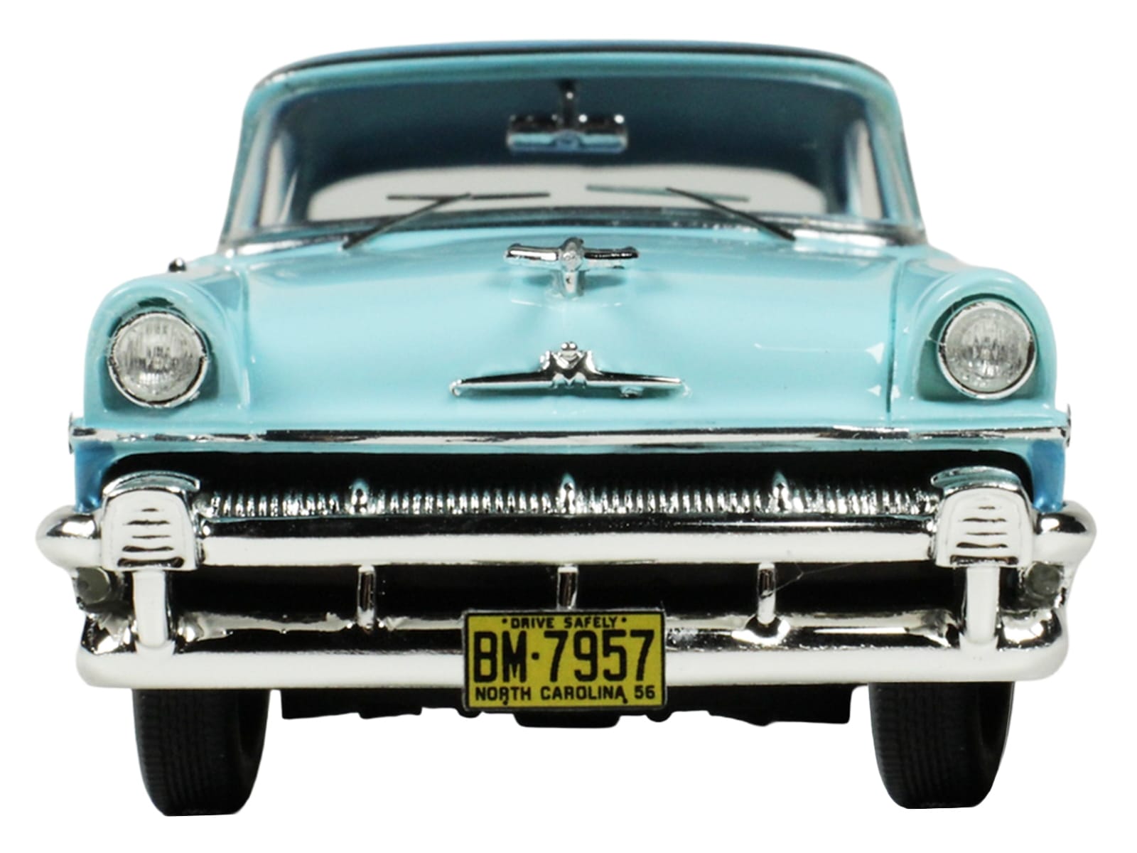 1956 Mercury Montclair Phaeton Lauderdale Blue and Niagara Blue with Blue Interior Limited Edition to 200 pieces Worldwide 1/43 Model Car by Goldvarg Collection - Image 3