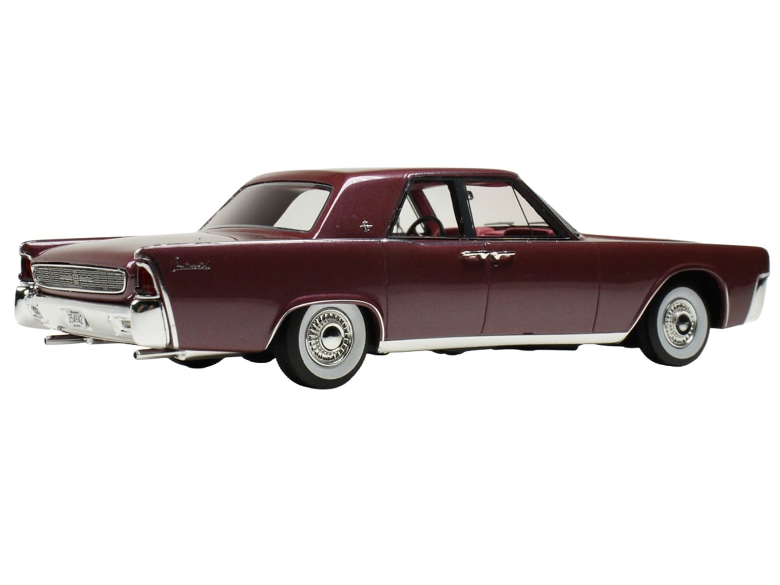 1962 Lincoln Continental Royal Red Metallic with Red Interior Limited Edition to 200 pieces Worldwide 1/43 Model Car by Goldvarg Collection - Image 3
