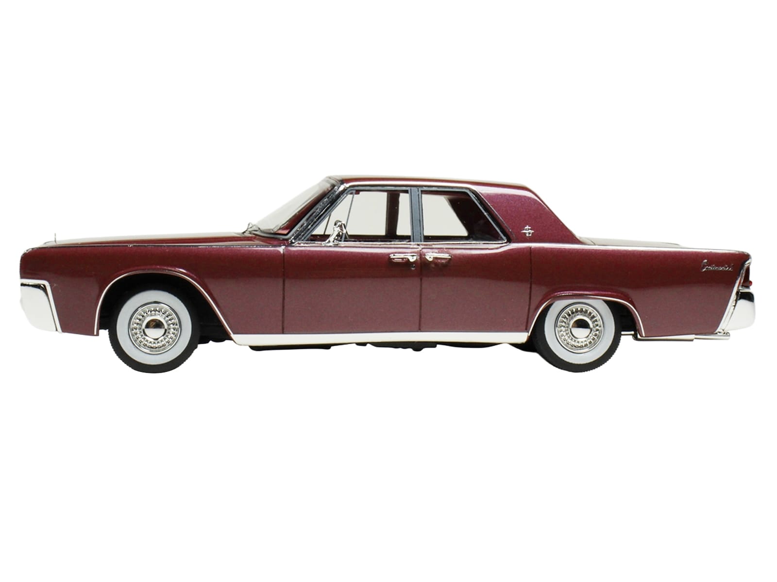 1962 Lincoln Continental Royal Red Metallic with Red Interior Limited Edition to 200 pieces Worldwide 1/43 Model Car by Goldvarg Collection - Image 4