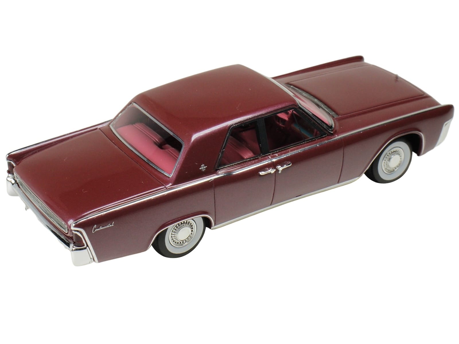 1962 Lincoln Continental Royal Red Metallic with Red Interior Limited Edition to 200 pieces Worldwide 1/43 Model Car by Goldvarg Collection - Image 5