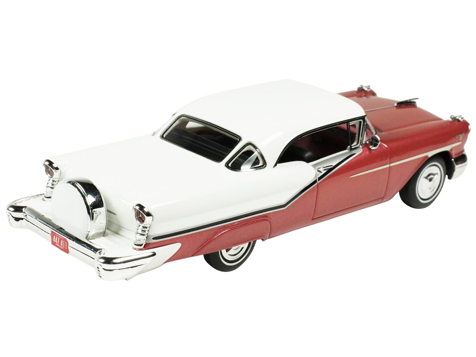 1957 Oldsmobile Starfire Royal Glow Red and Alcan White Limited Edition to 200 pieces Worldwide 1/43 Model Car by Goldvarg Collection - Image 4