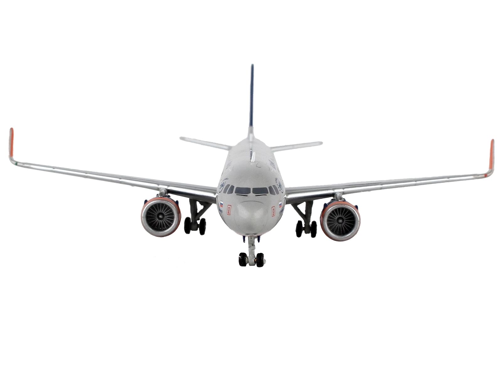 Airbus A321 Commercial Aircraft “Aeroflot” Gray with Blue Tail 1/400 Diecast Model Airplane by GeminiJets