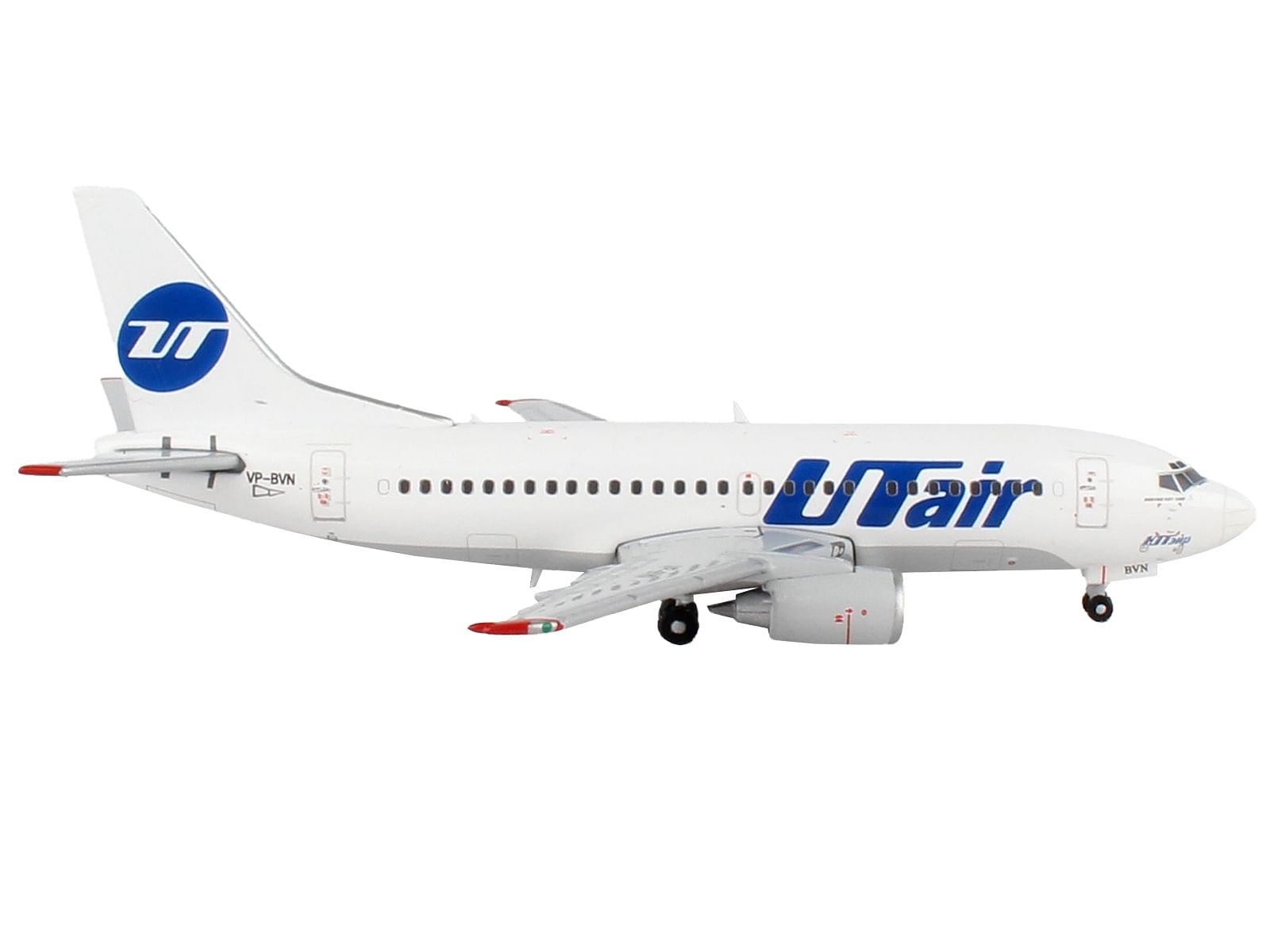 Boeing 737-500 Commercial Aircraft “UTair” White 1/400 Diecast Model Airplane by GeminiJets