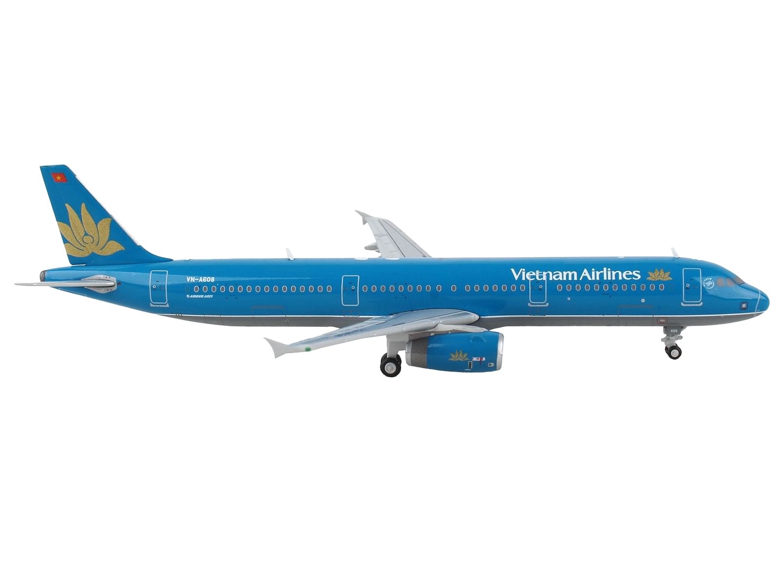 Airbus A321 Commercial Aircraft “Vietnam Airlines” Blue 1/400 Diecast Model Airplane by GeminiJets