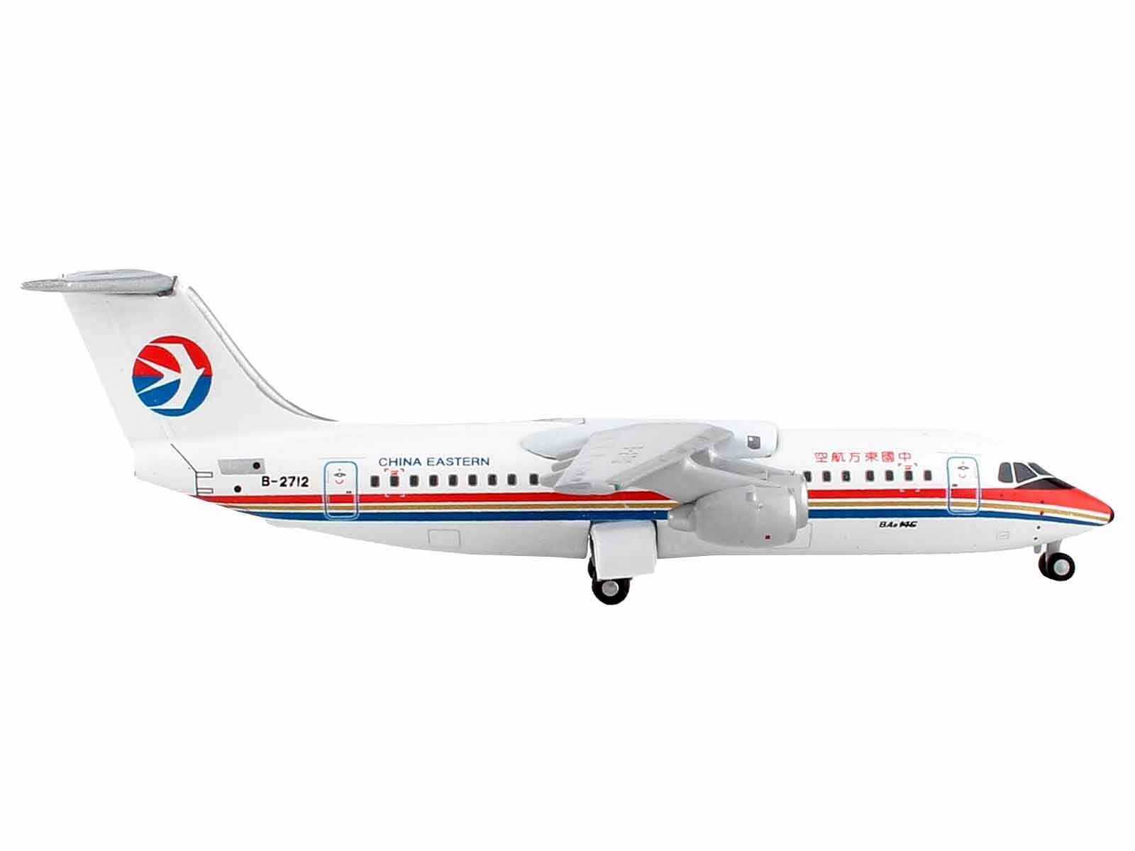 British Aerospace 146-300 Commercial Aircraft “China Eastern Airlines” White with Red and Blue Stripes 1/400 Diecast Model Airplane by GeminiJets