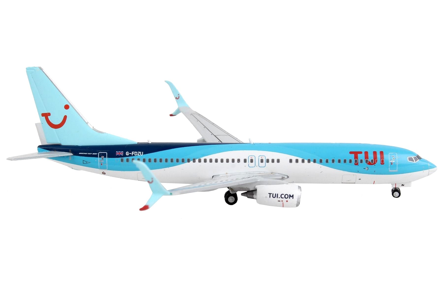 Boeing 737-800 Commercial Aircraft “TUI Airways” Blue and White 1/400 Diecast Model Airplane by GeminiJets