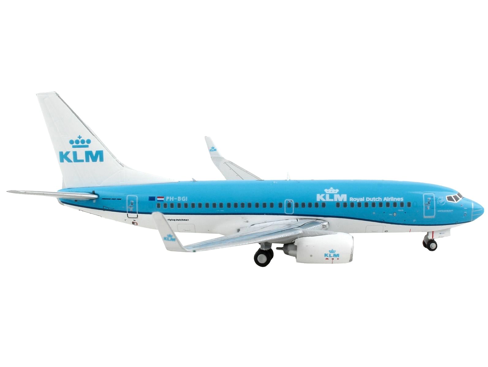 Boeing 737-700 Commercial Aircraft “KLM Royal Dutch Airlines” Blue and White 1/400 Diecast Model Airplane by GeminiJets