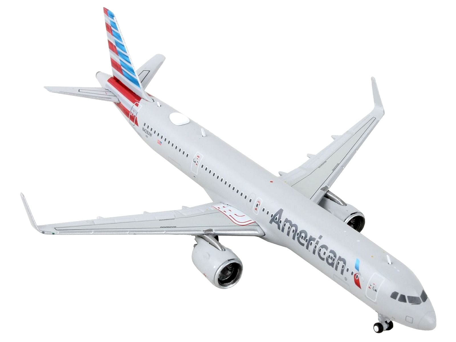 Airbus A321neo Commercial Aircraft “American Airlines” Gray 1/400 Diecast Model Airplane by GeminiJets