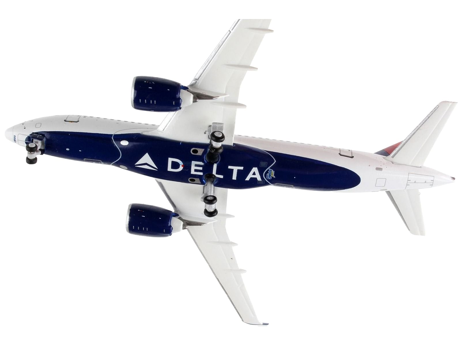 Airbus A220-100 Commercial Aircraft “Delta Airlines” White with Blue and Red Tail 1/400 Diecast Model Airplane by GeminiJets