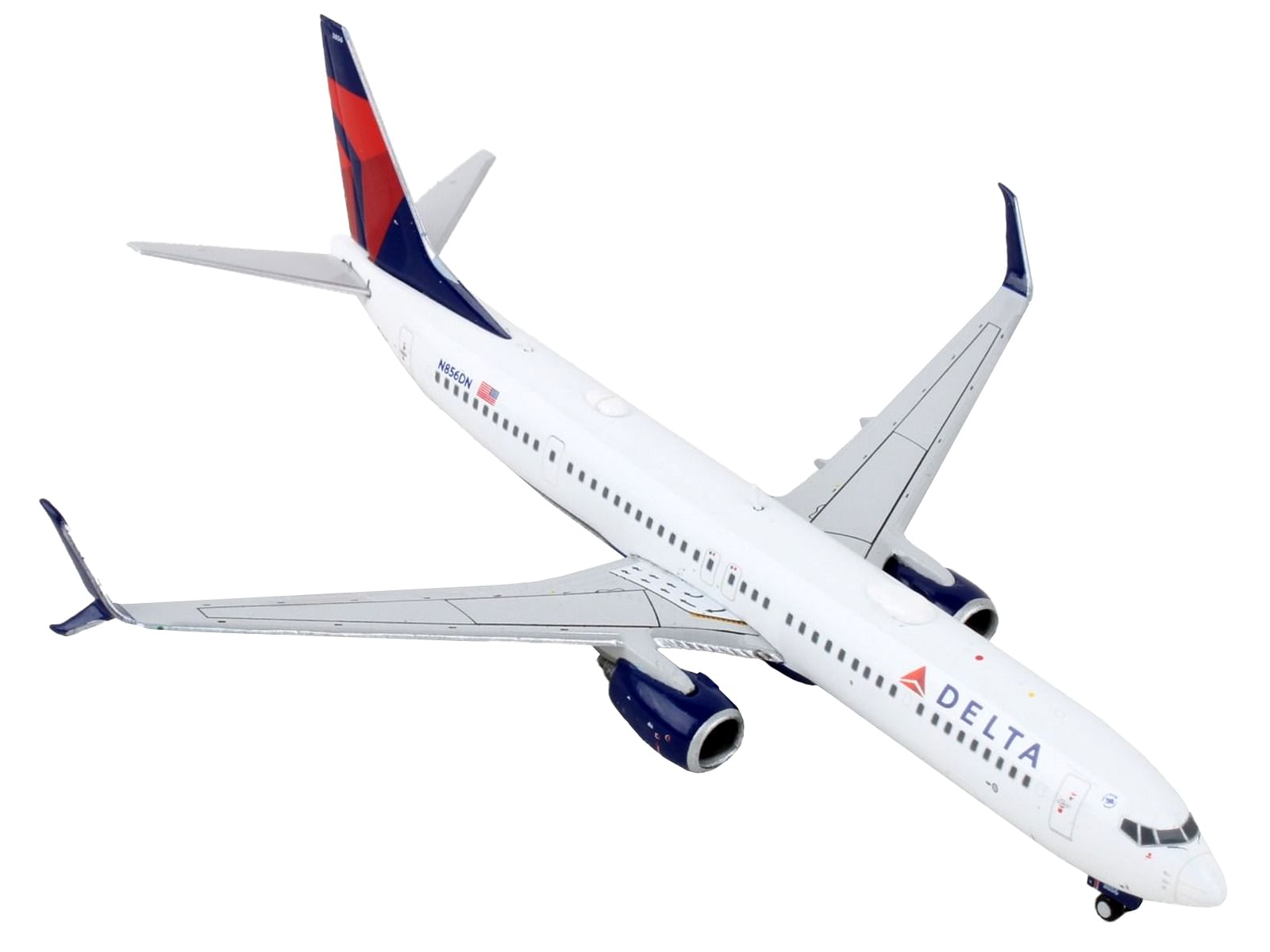 Boeing 737-900ER Commercial Aircraft “Delta Airlines” White with Blue and Red Tail 1/400 Diecast Model Airplane by GeminiJets