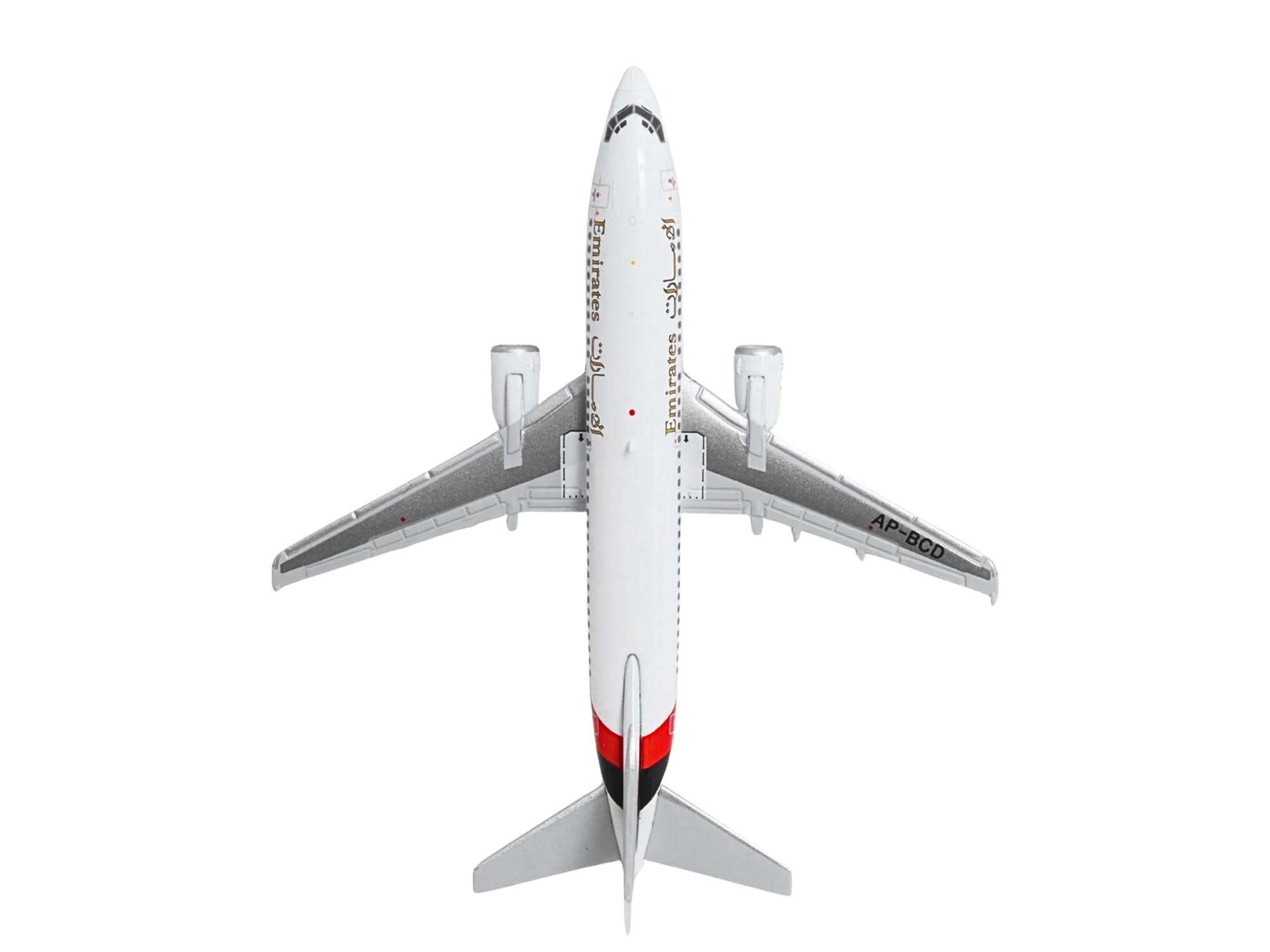 Boeing 737-300 Commercial Aircraft "Emirates Airlines" (AP-BCD) White with Striped Tail 1/400 Diecast Model by GeminiJets - Image 4