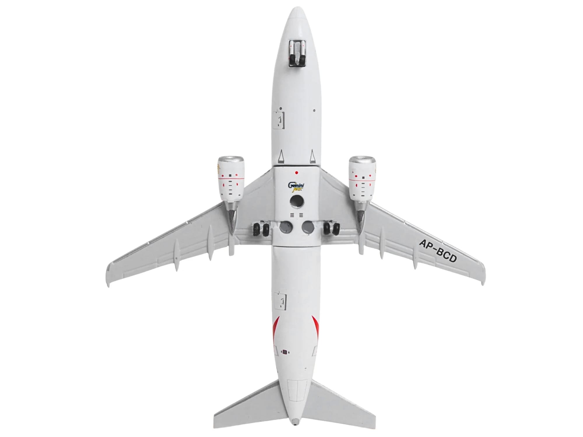 Boeing 737-300 Commercial Aircraft "Emirates Airlines" (AP-BCD) White with Striped Tail 1/400 Diecast Model by GeminiJets - Image 5
