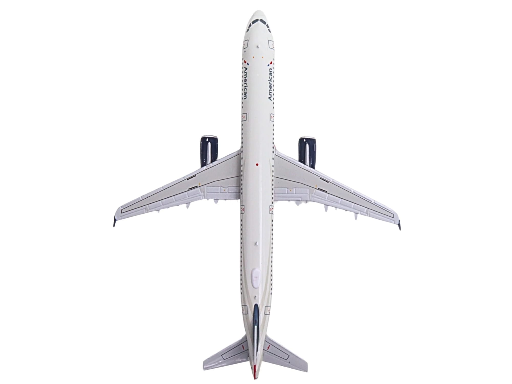 Airbus A321 Commercial Aircraft "American Airlines - US Airways Heritage Jet" (N578UW) White with Blue Tail 1/400 Diecast Model Airplane by GeminiJets - Image 5