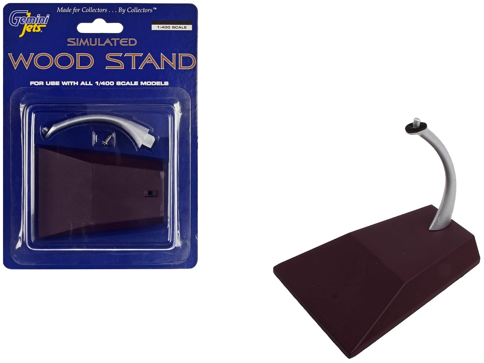Simulated Wood Display Stand for 1/400 Scale Models by GeminiJets - Image 3