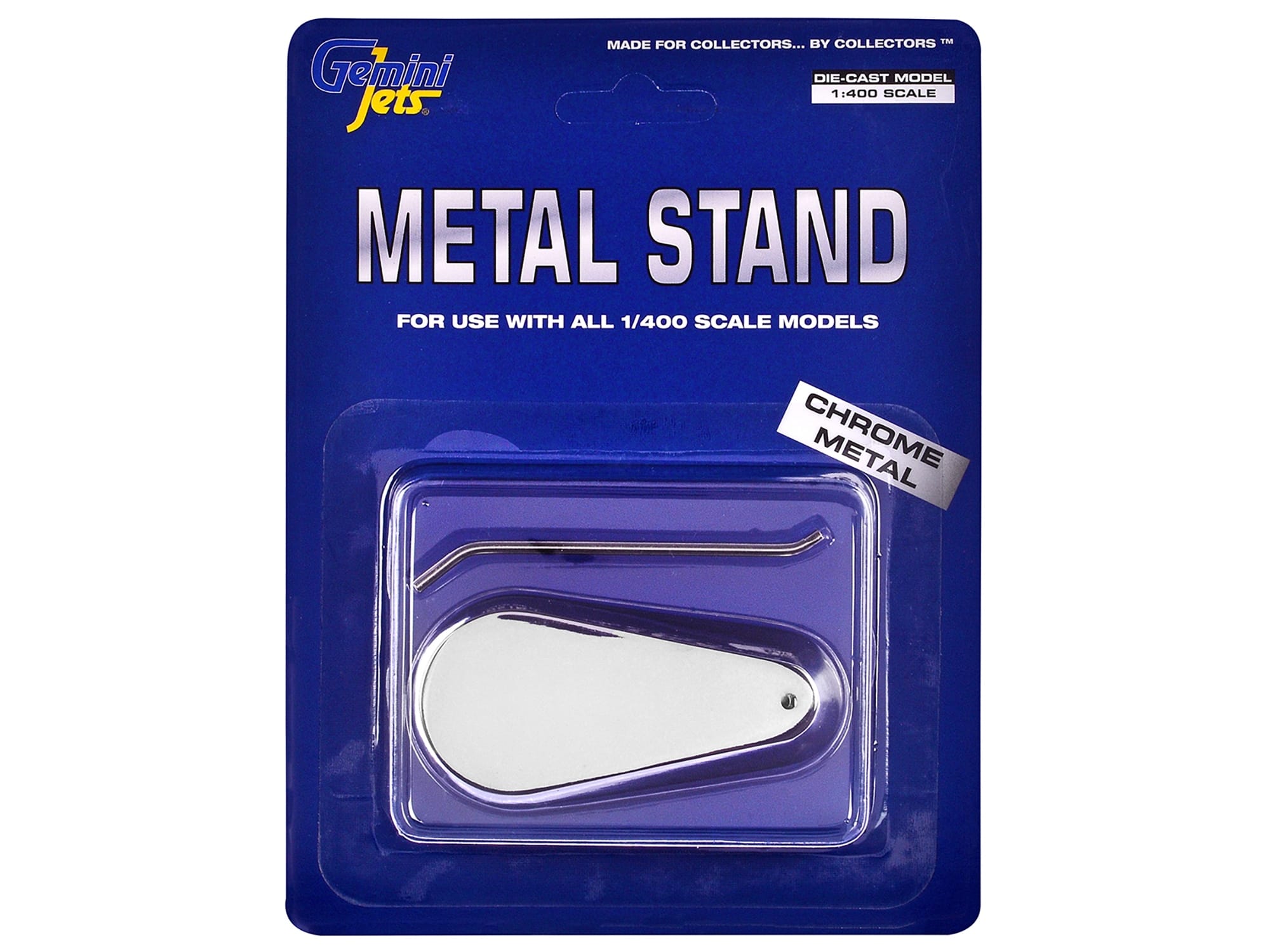 Chrome Metal Display Stand for 1/400 Scale Models by GeminiJets - Image 3