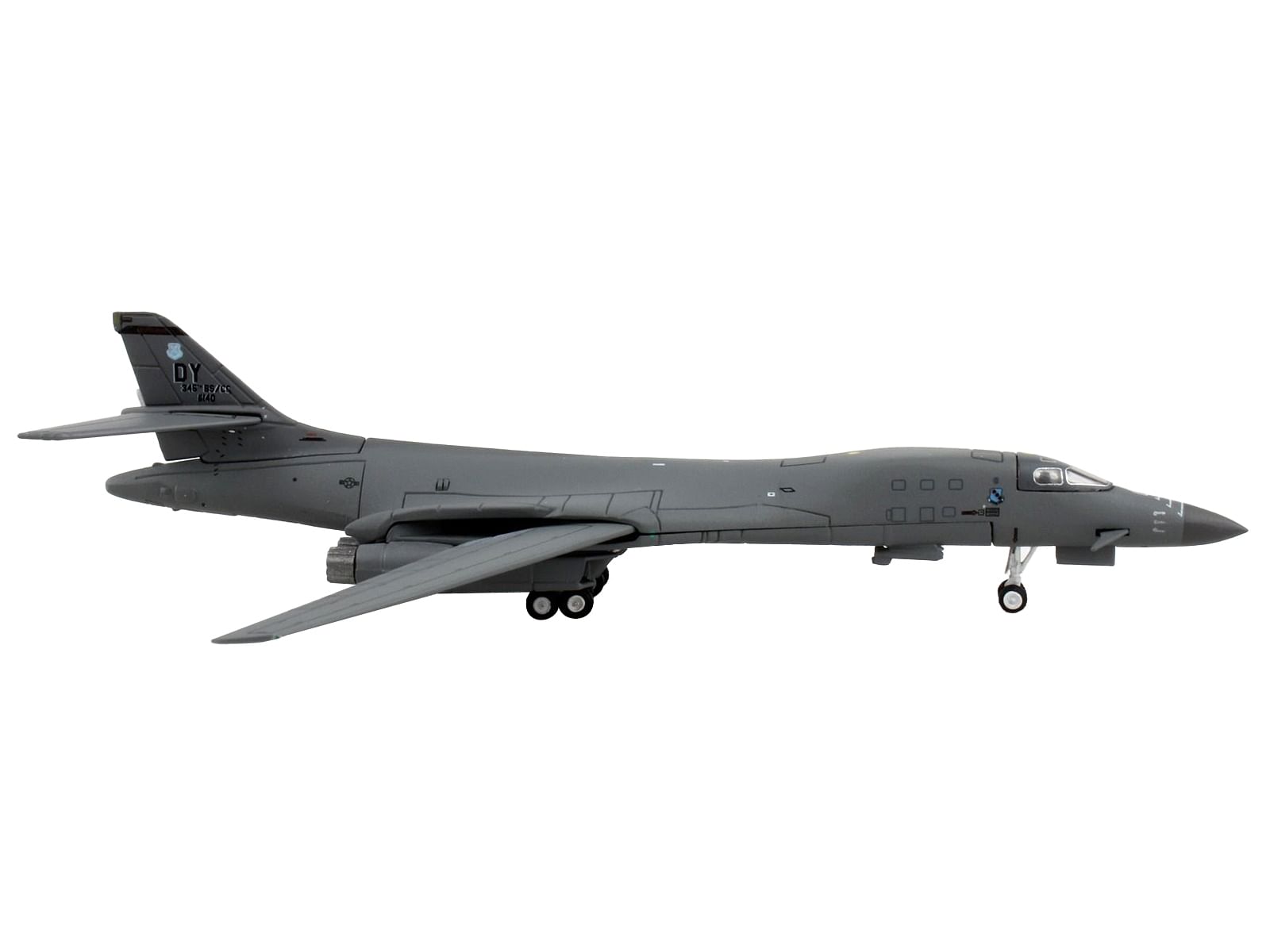 Rockwell B-1B Lancer Bomber Aircraft “489th BG 345th BS Desperados Dyess Air Force Base” United States Air Force “Gemini Macs” Series 1/400 Diecast Model Airplane by GeminiJets