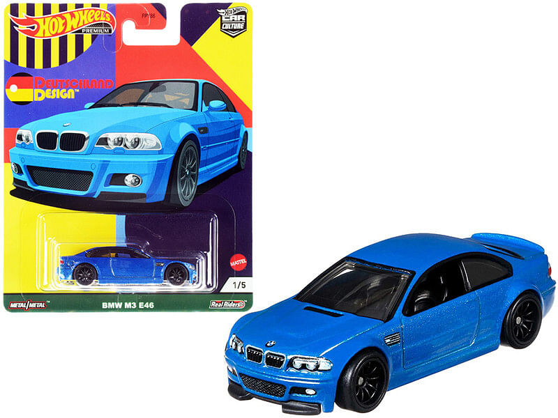 BMW M3 E45 Blue Metallic “Deutschland Design” Series Diecast Model Car by Hot Wheels