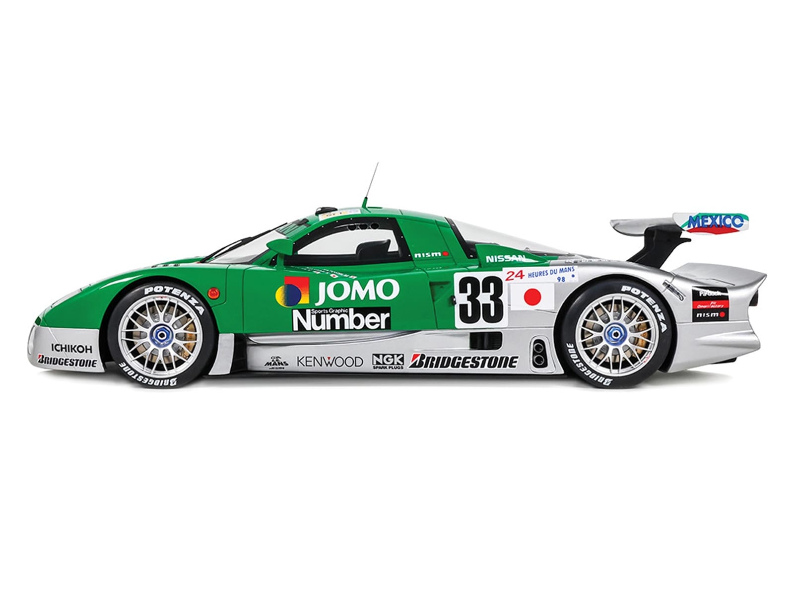 Nissan R390 GT1 #33 Satoshi Motoyama - Takuya Kurosawa - Masami Kageyama "NISMO" "24 Hours of Le Mans" (1998) 1/18 Model Car by GT Spirit - Image 2
