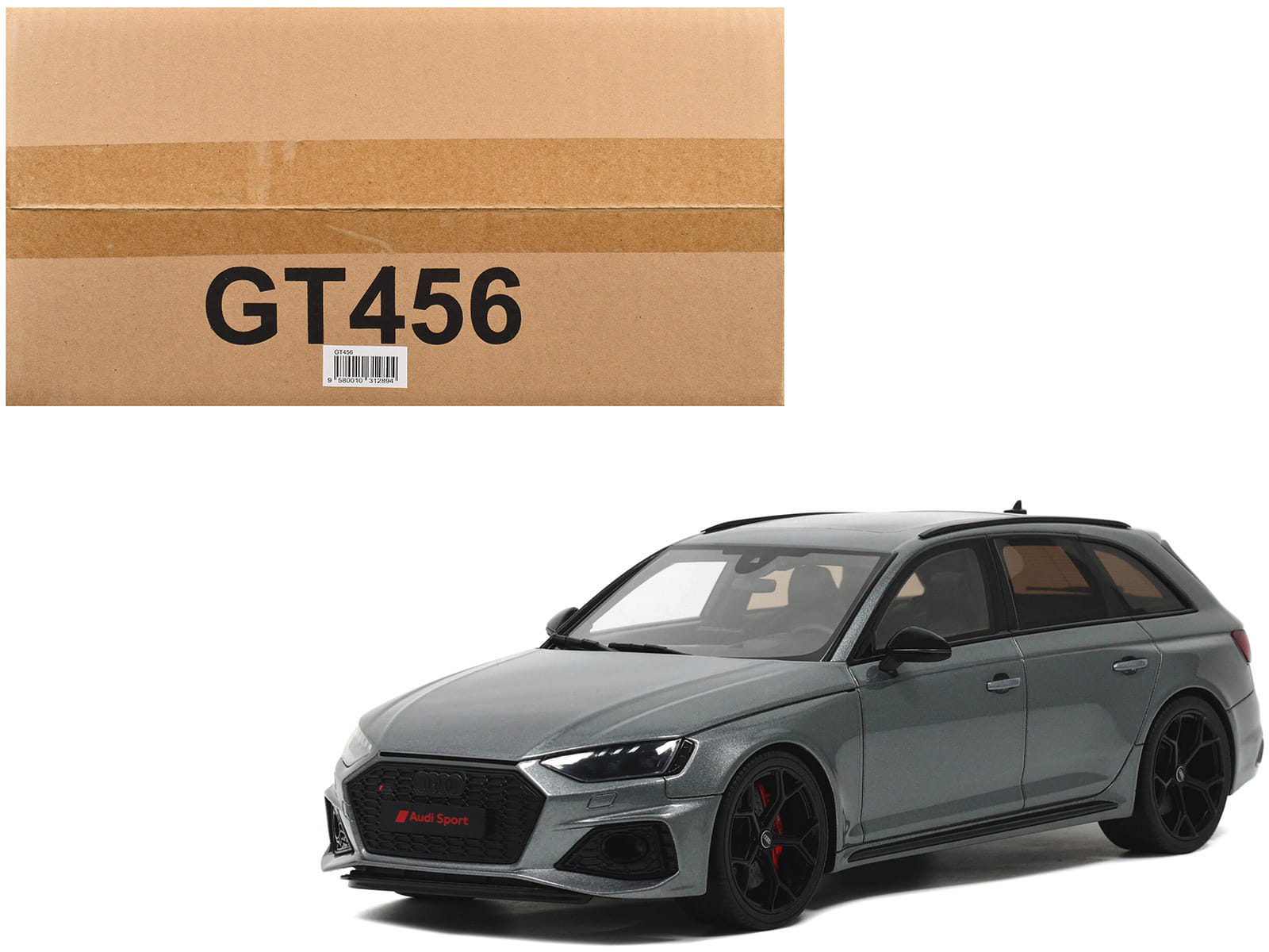 Audi RS 4 Competition Gray Metallic 1/18 Model Car by GT Spirit - Image 5