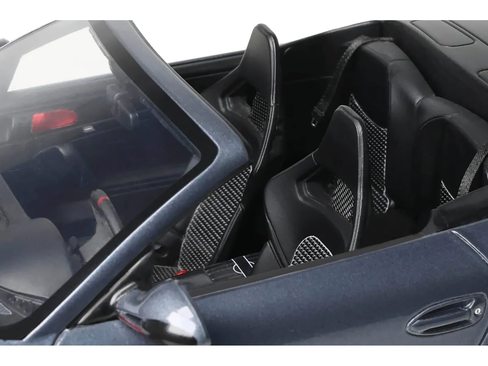 Porsche 911 LB-Works Alpha 9 Gray with Black Hood 1/18 Model Car by GT Spirit - Image 3