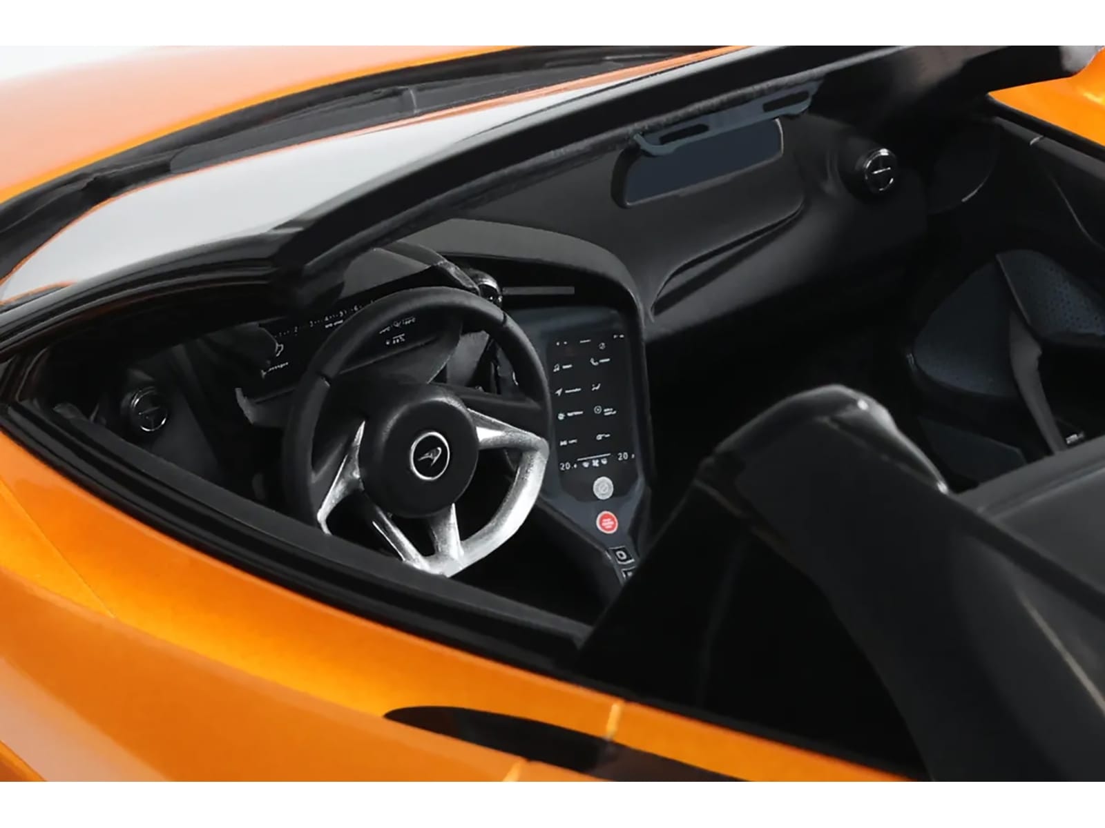 2024 McLaren 750S Spider Orange Metallic 1/18 Model Car by GT Spirit - Image 2