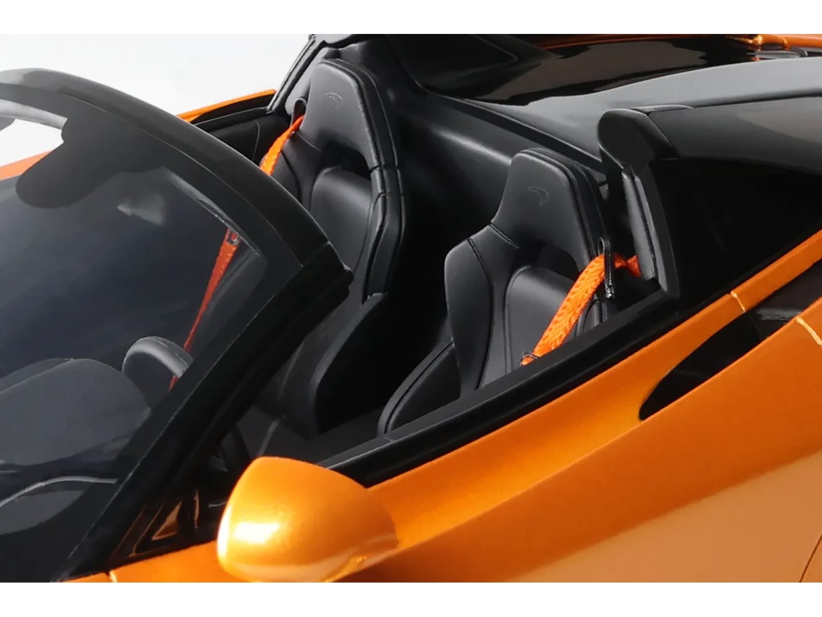 2024 McLaren 750S Spider Orange Metallic 1/18 Model Car by GT Spirit - Image 3