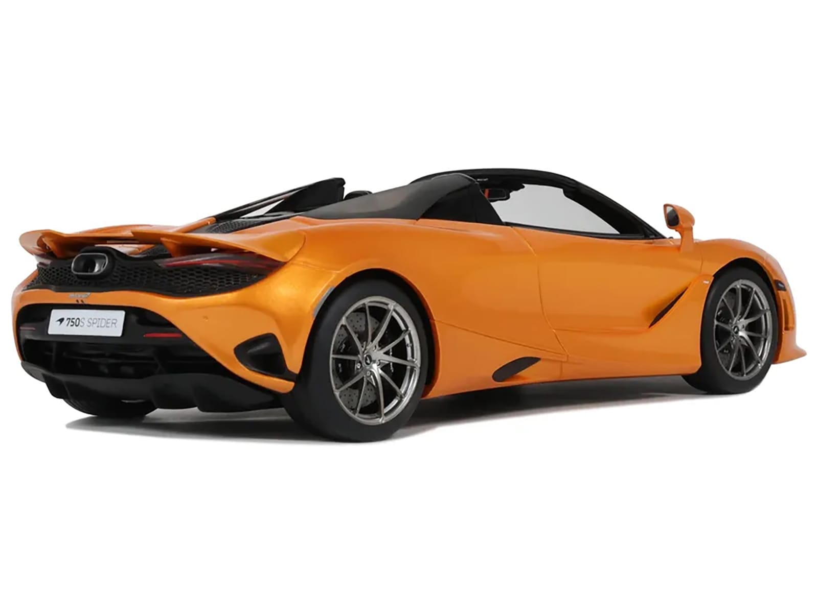 2024 McLaren 750S Spider Orange Metallic 1/18 Model Car by GT Spirit - Image 5