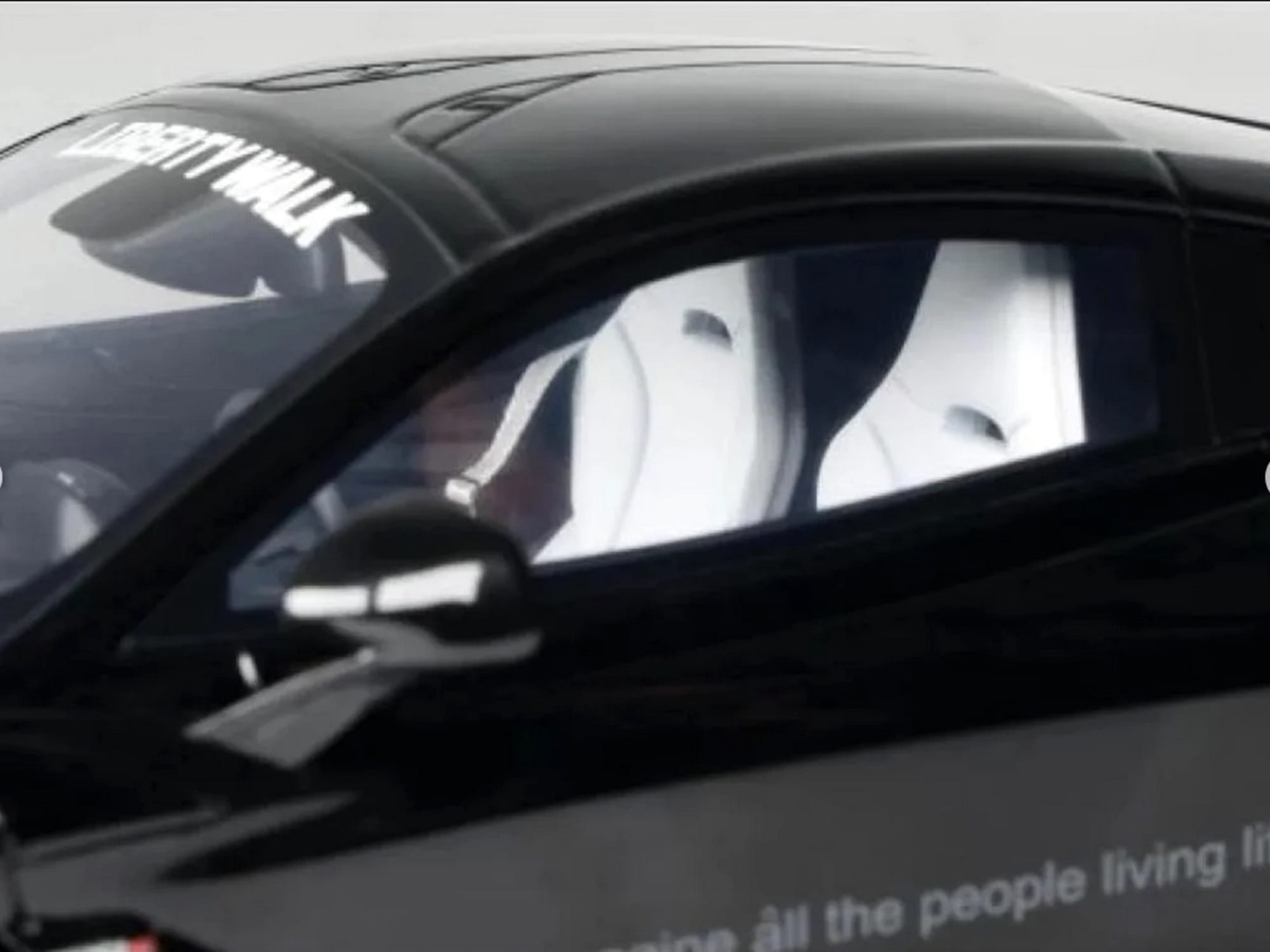 2023 McLaren 720S "LB-Works - Liberty Walk" Black 1/18 Model Car by GT Spirit - Image 3