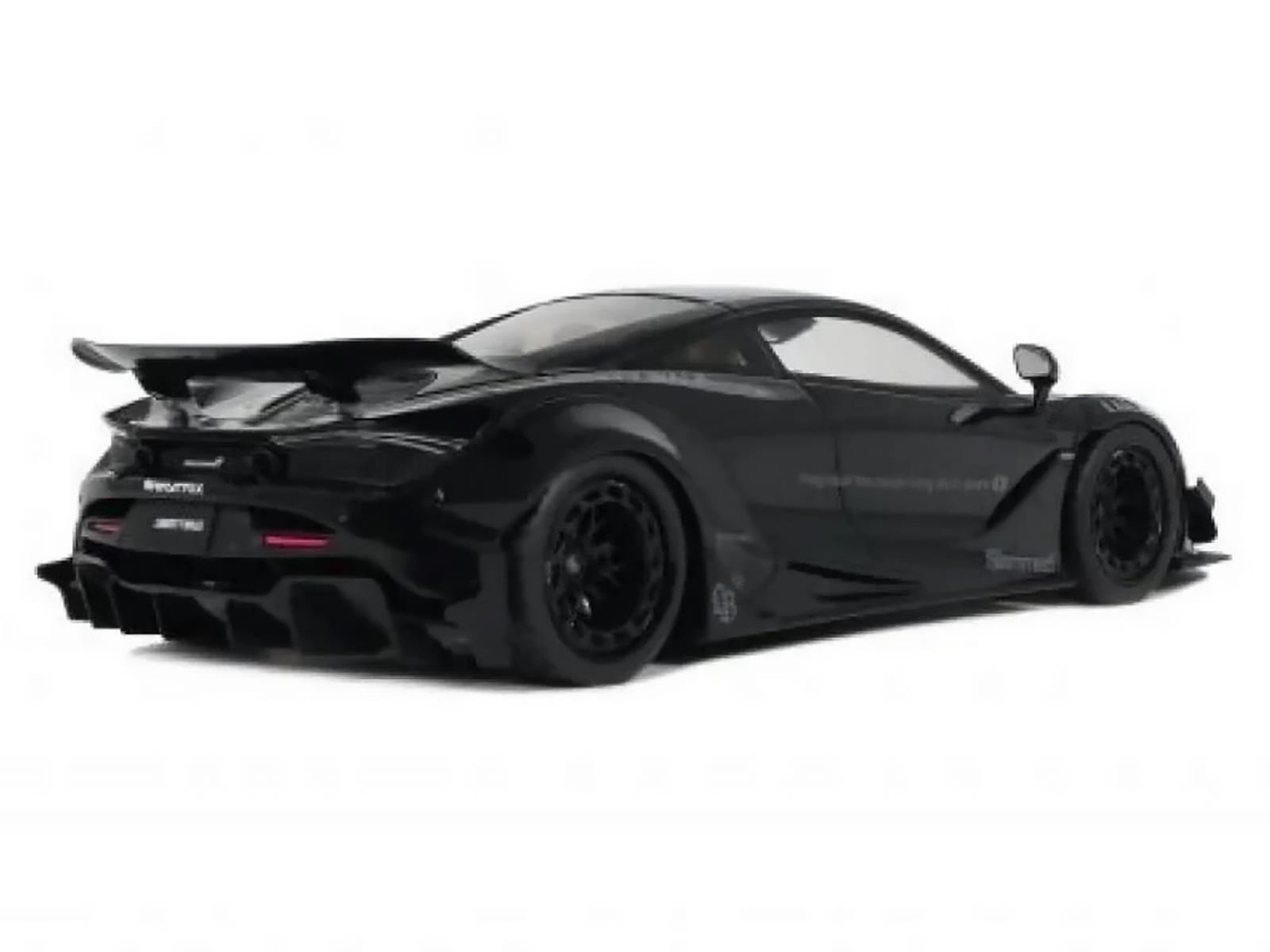 2023 McLaren 720S "LB-Works - Liberty Walk" Black 1/18 Model Car by GT Spirit - Image 5