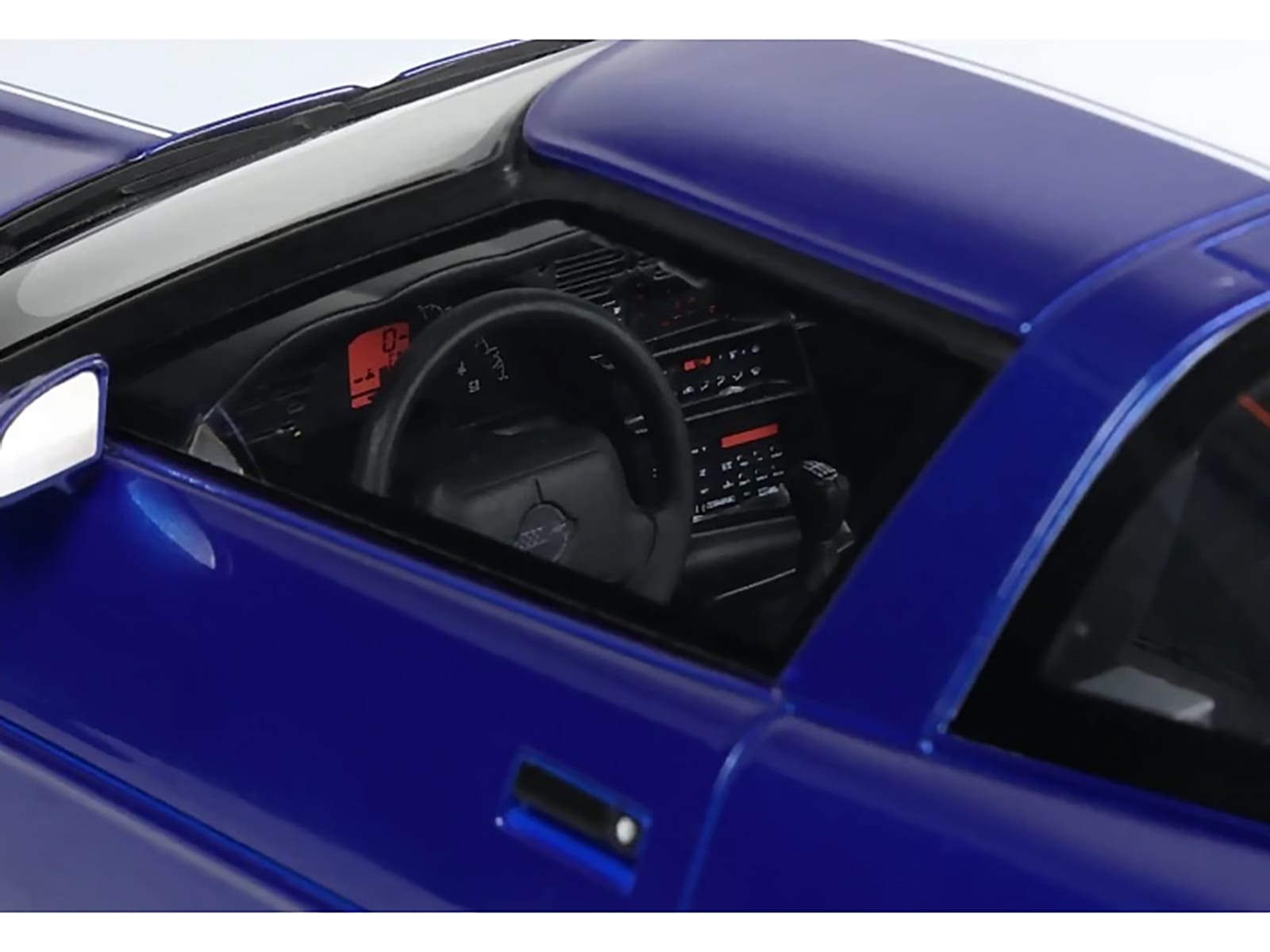 1996 Chevrolet Corvette C4 Grand Sport Blue Metallic with White Stripe 1/18 Model Car by GT Spirit - Image 3