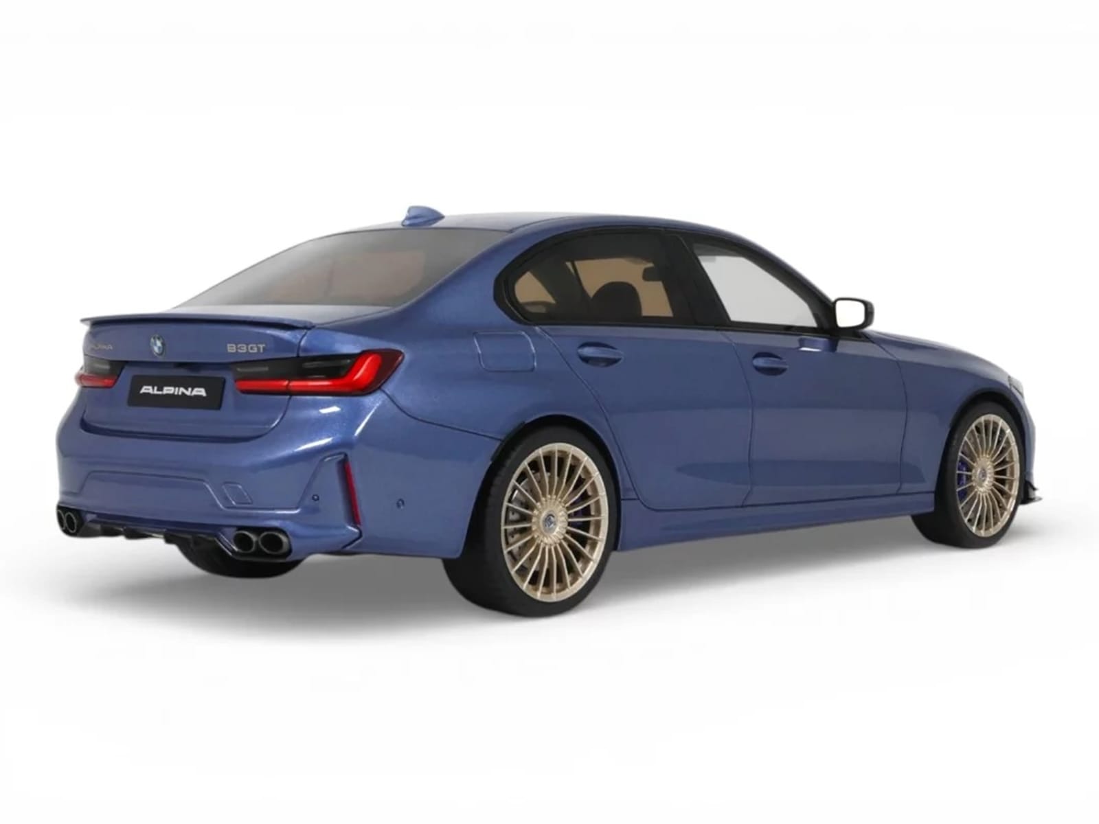 2024 BMW Alpina B3 GT Saloon Blue Metallic 1/18 Model Car by GT Spirit - Image 5