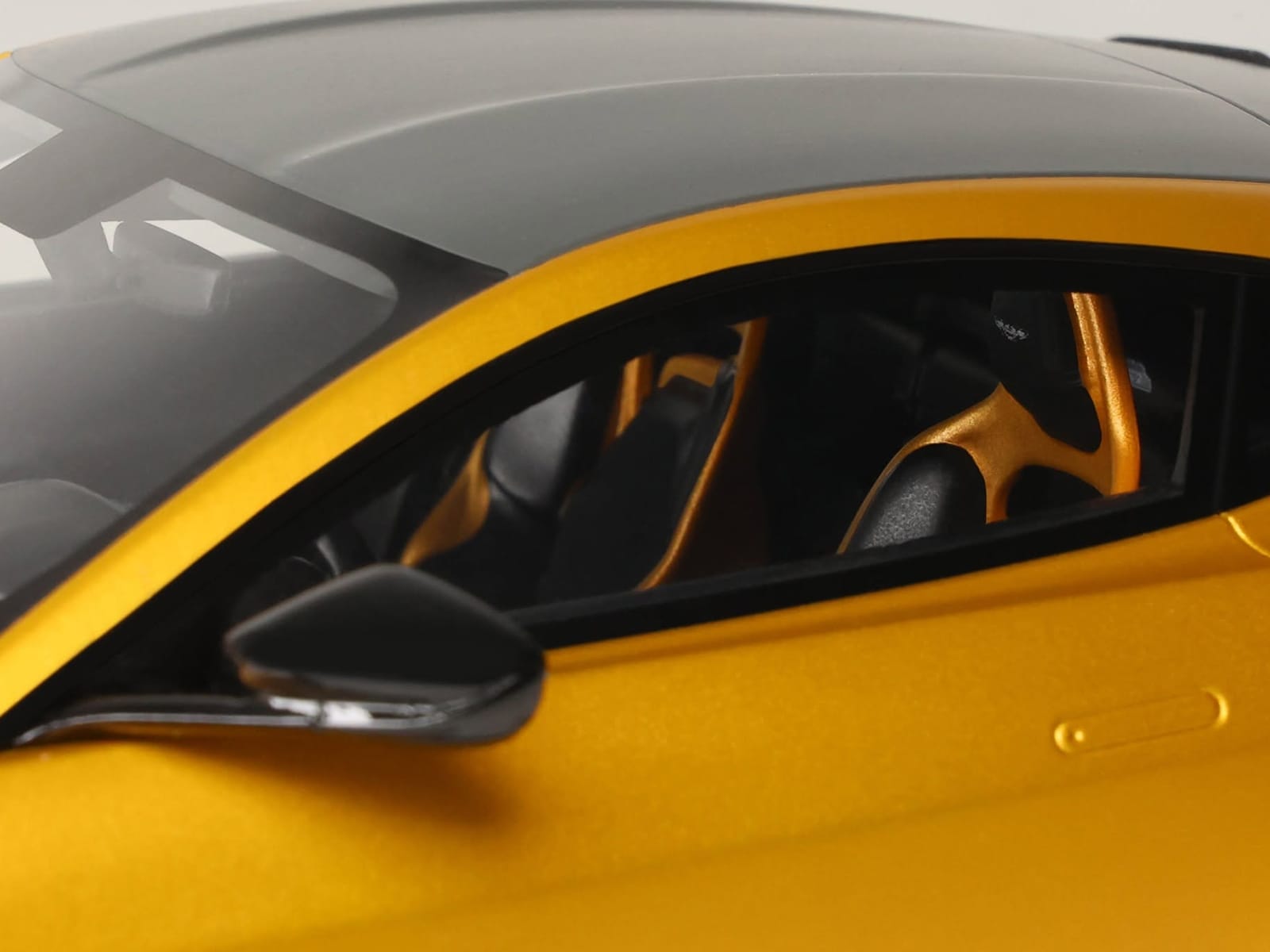 2024 Aston Martin Valiant Auric Gold Metallic with Black Top 1/18 Model Car by GT Spirit - Image 2