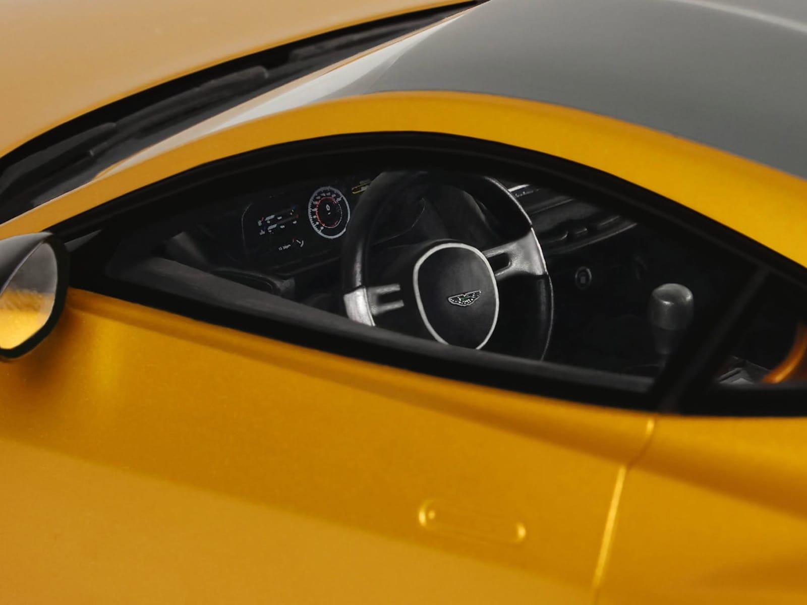 2024 Aston Martin Valiant Auric Gold Metallic with Black Top 1/18 Model Car by GT Spirit - Image 3