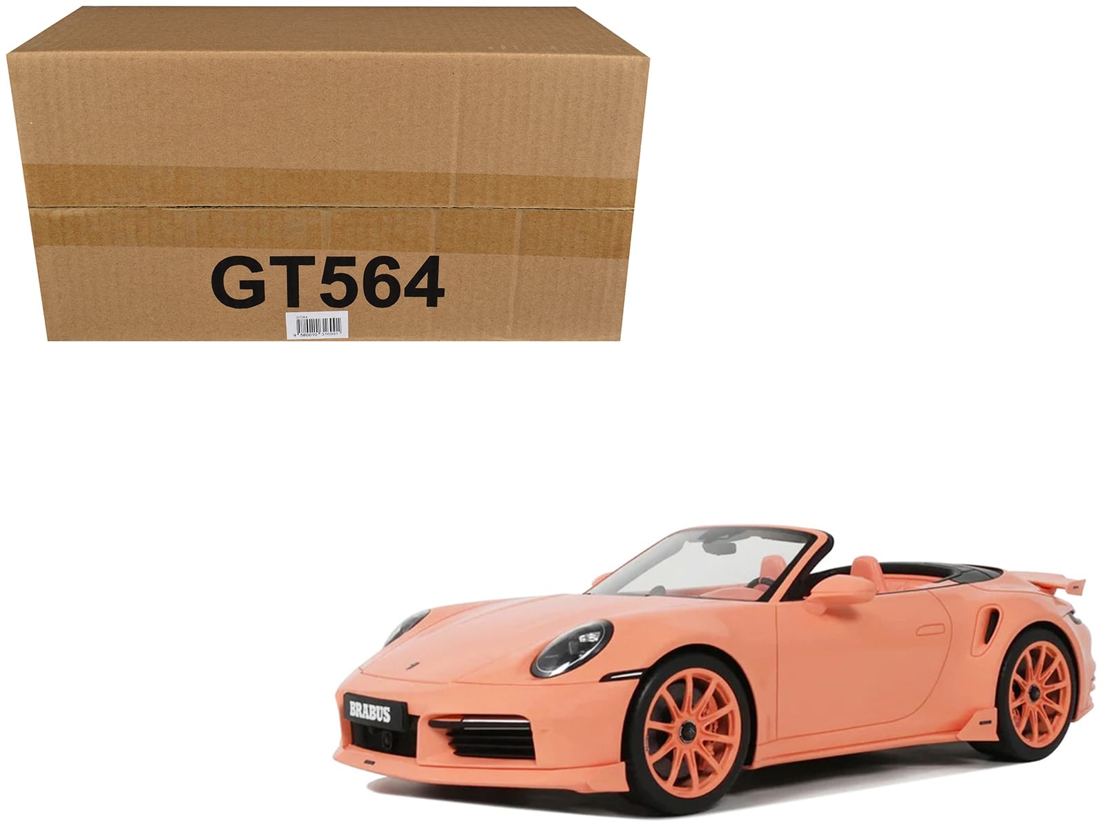 2024 Brabus 900 Peetch Pink with Pink Interior 1/18 Model Car by GT Spirit