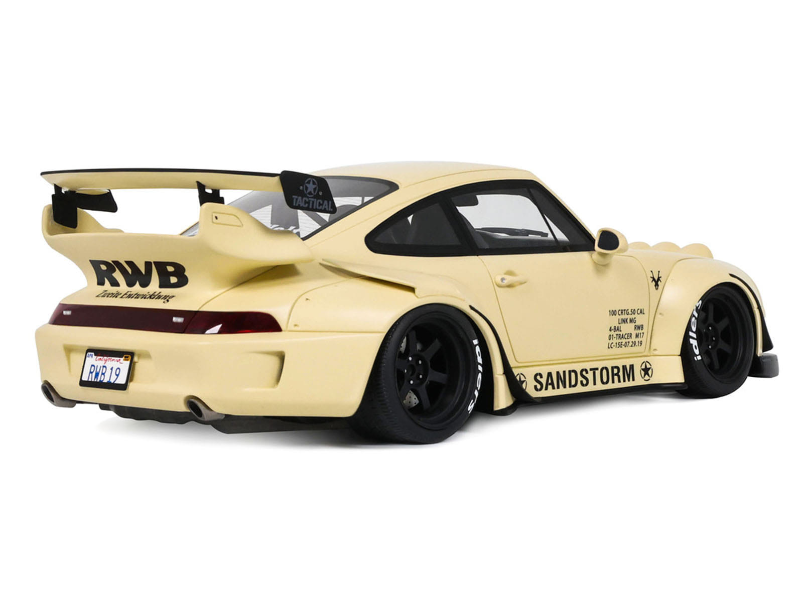 2023 RWB Sandstorm Beige 1/18 Model Car by GT Spirit - Image 5