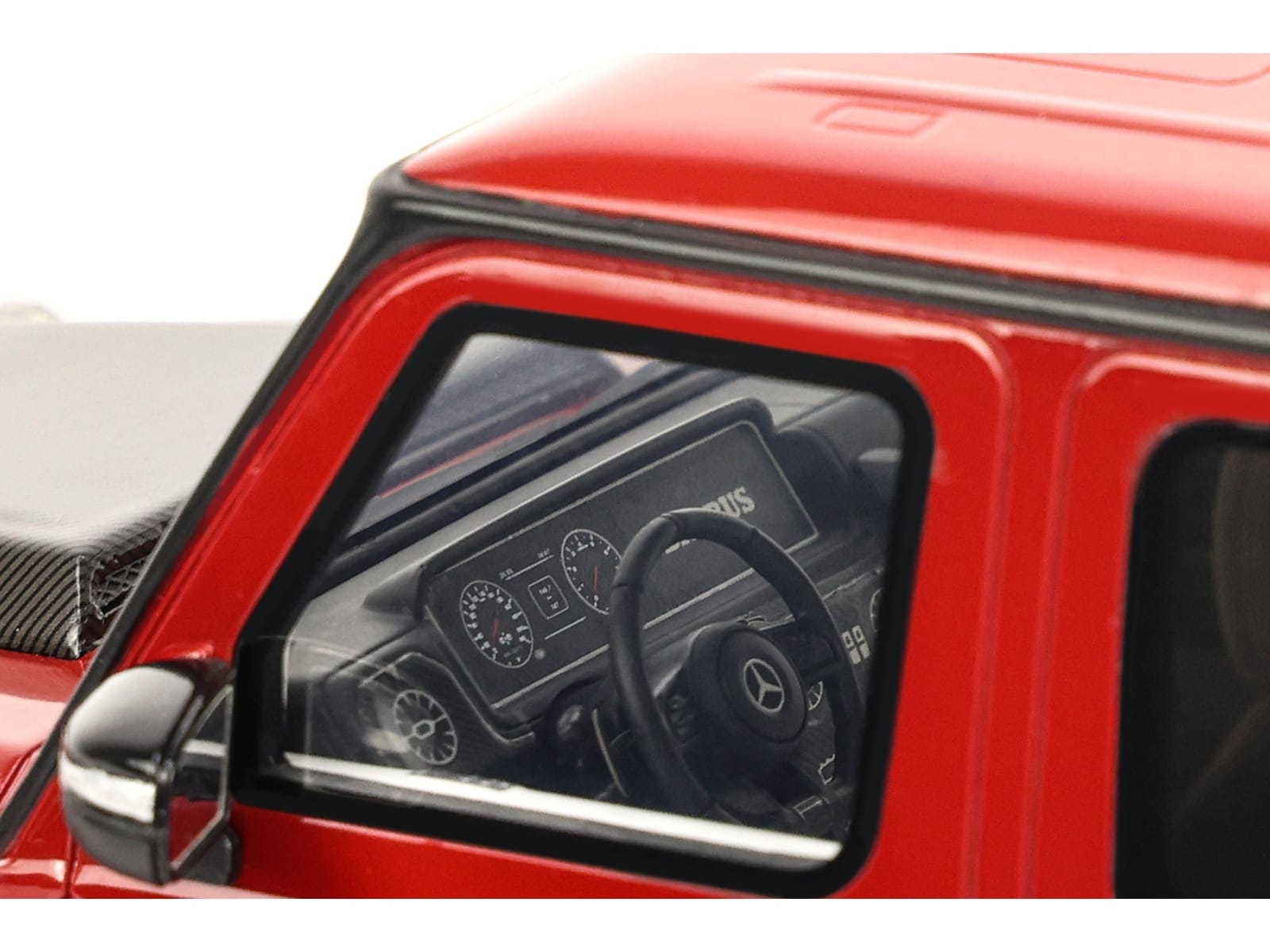 2022 Brabus 900 Rocket Edition Red with Carbon Hood 1/18 Model Car by GT Spirit - Image 3