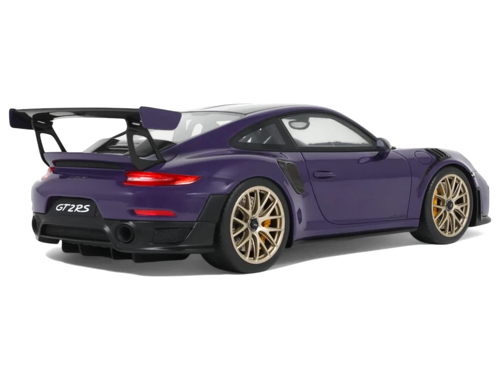 2021 Porsche 911 (991.2) GT2 RS Ultraviolet Metallic with Carbon Stripes 1/18 Model Car by GT Spirit - Image 5