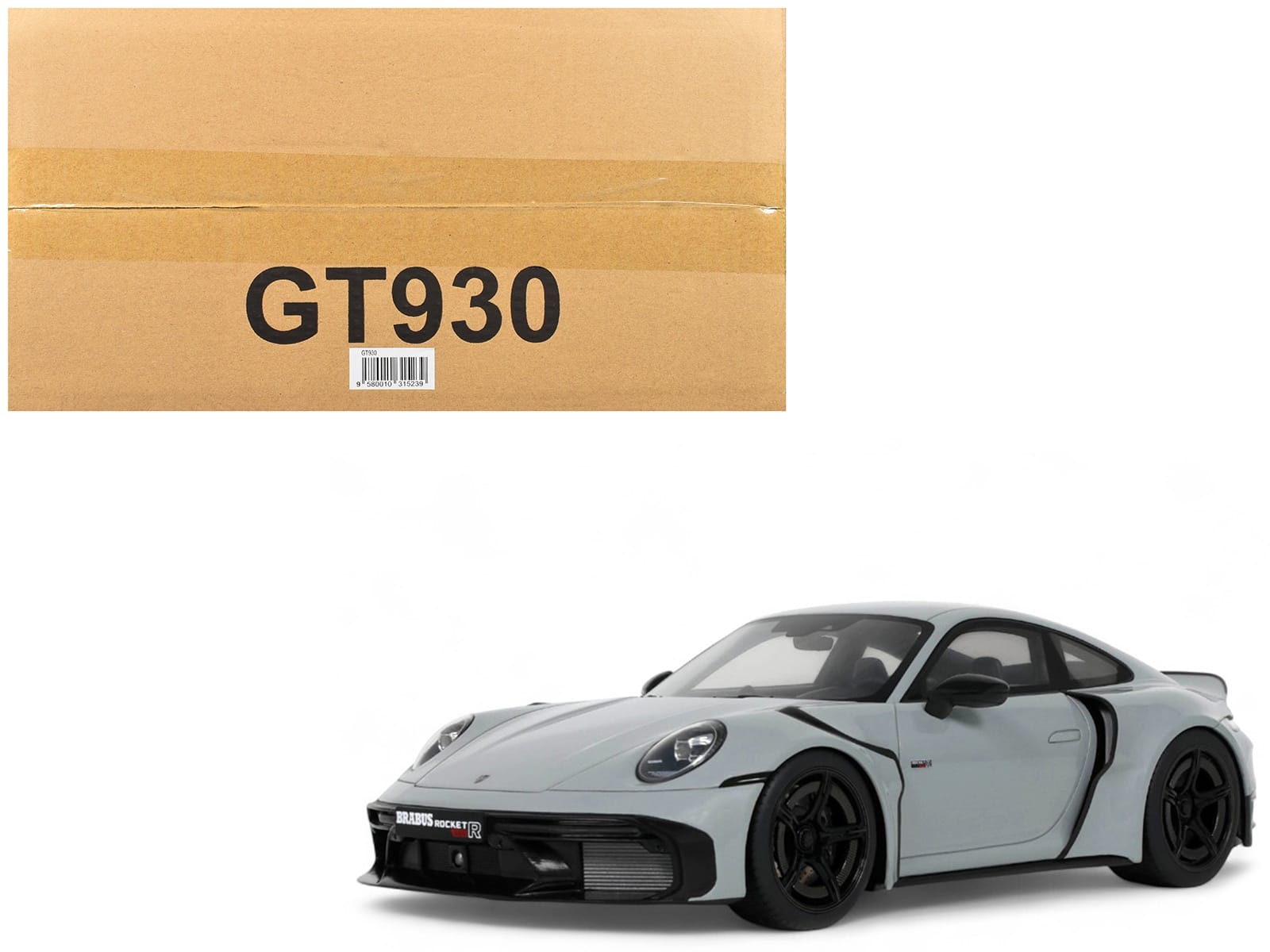 2023 Brabus Rocket-R Nardo Gray 1/18 Model Car by GT Spirit