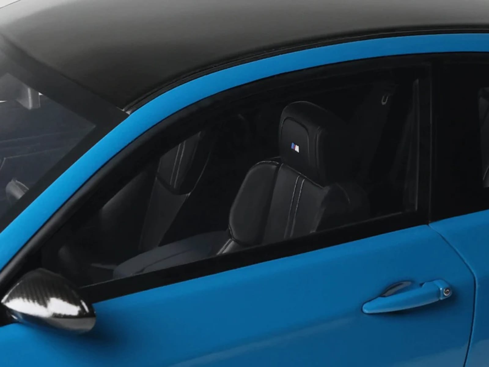 2007 BMW M3 E92 Blue Metallic with Black Top 1/18 Model Car by GT Spirit - Image 2