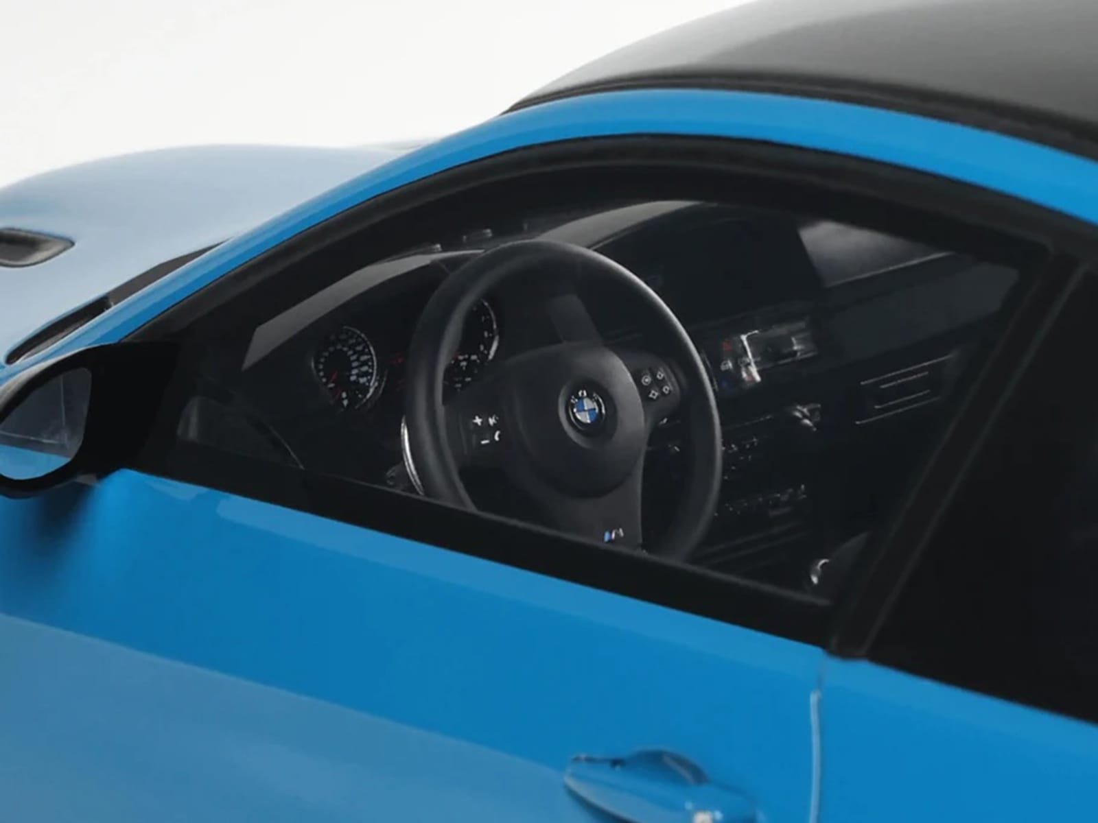 2007 BMW M3 E92 Blue Metallic with Black Top 1/18 Model Car by GT Spirit - Image 3