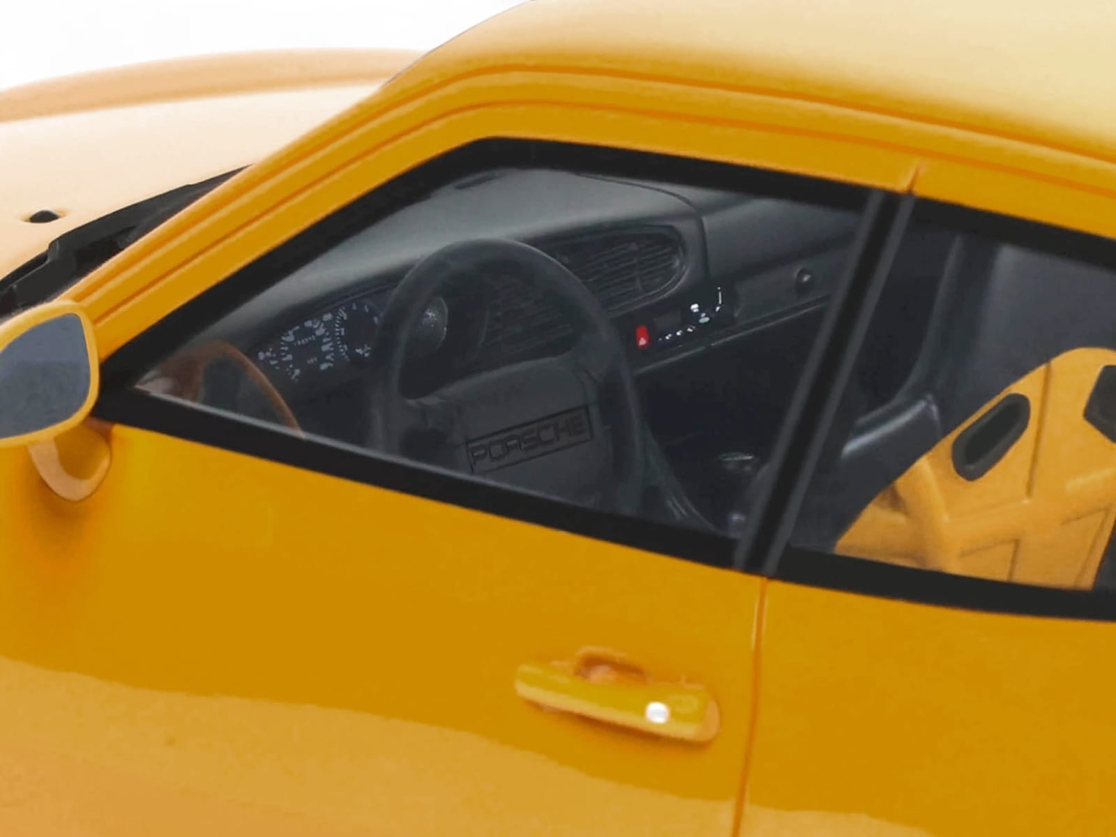 1993 Porsche 968 Turbo S Yellow 1/18 Model Car by GT Spirit - Image 2