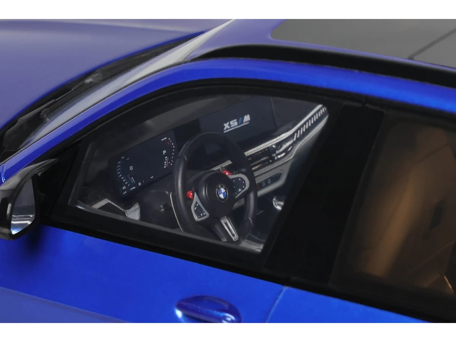2023 BMW X5 M Competition Blue Metallic with Black Top 1/18 Model Car by GT Spirit - Image 2