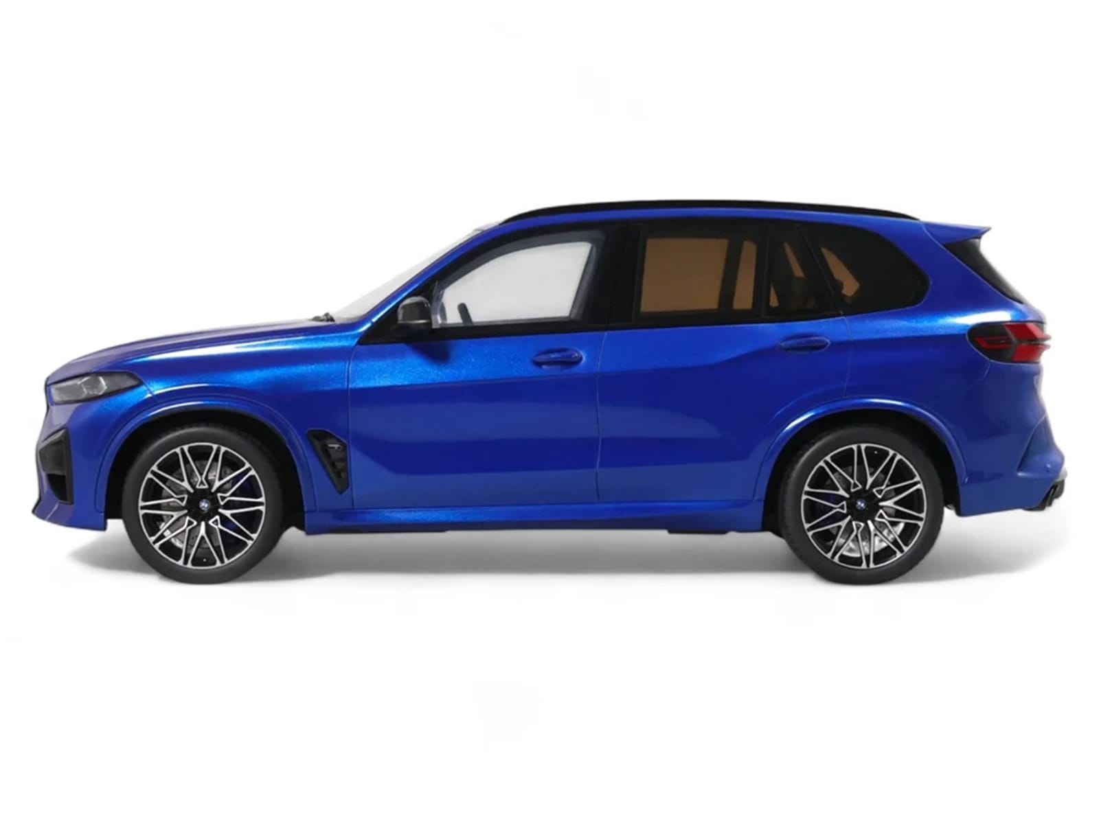 2023 BMW X5 M Competition Blue Metallic with Black Top 1/18 Model Car by GT Spirit - Image 4