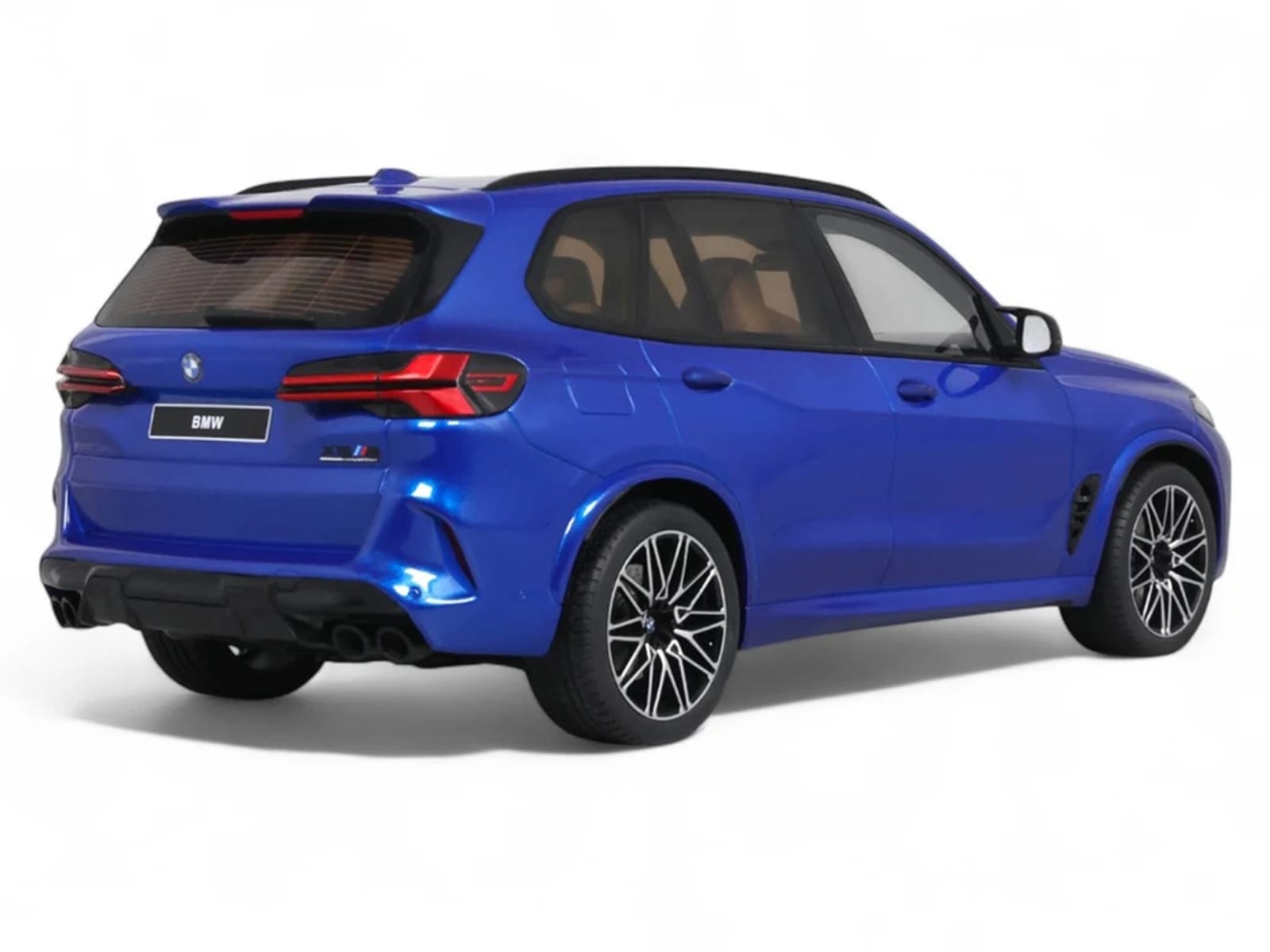 2023 BMW X5 M Competition Blue Metallic with Black Top 1/18 Model Car by GT Spirit - Image 5
